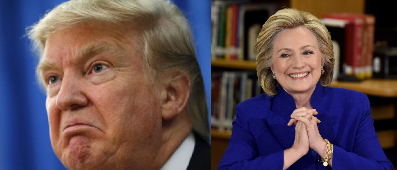 Donald Trump and Hillary Clinton